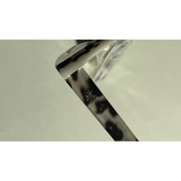 Lele Sadoughi Leopard Cat-eye UV Sunglasses Gold Logo - Picture 11 of 15